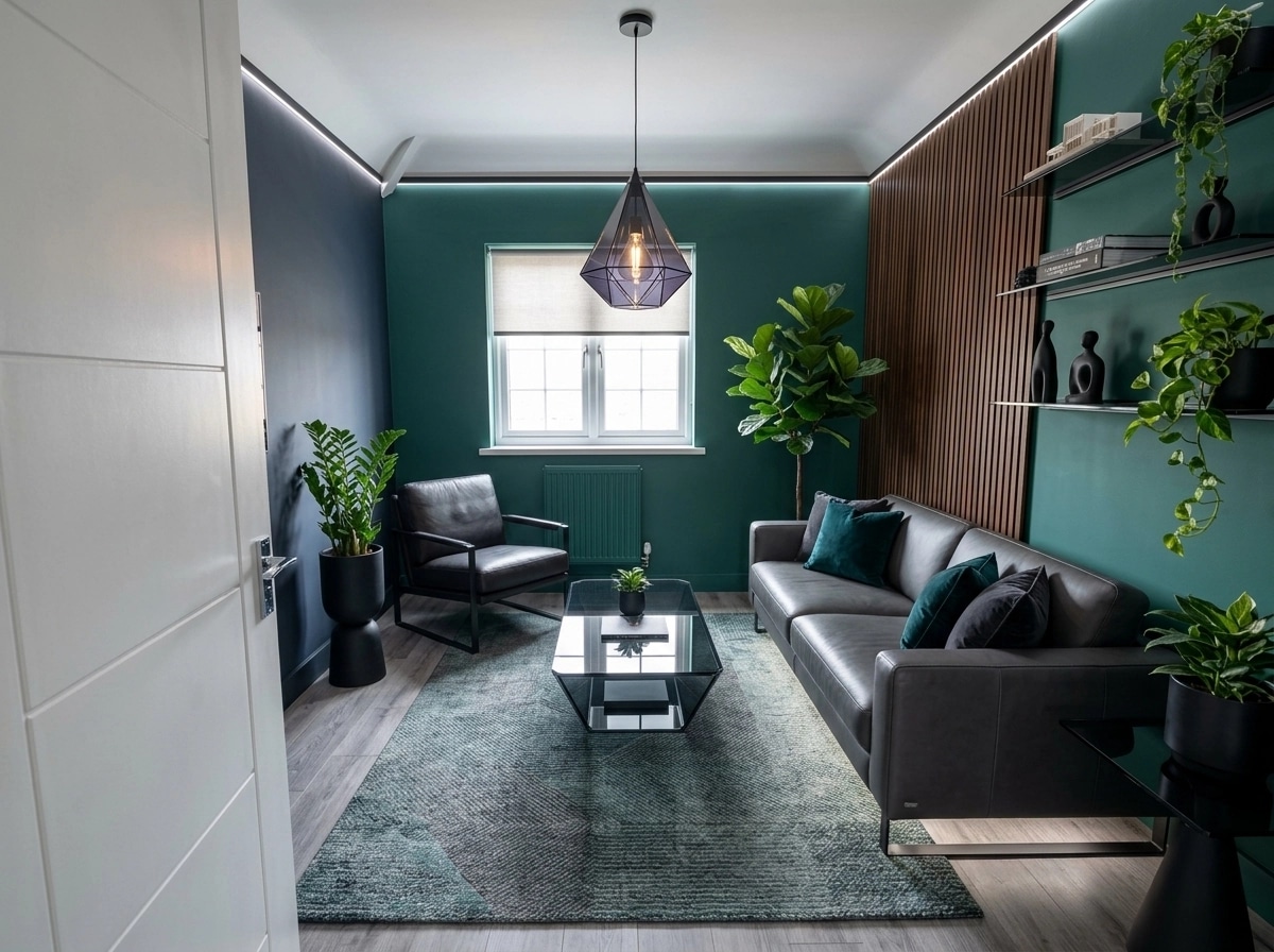 Interior design in Blacktec style — Living Room by GenRoom AI