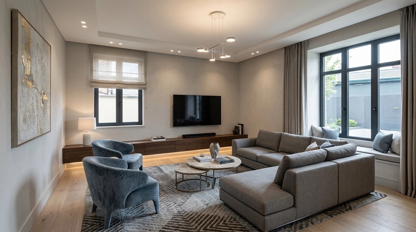 Interior design in Contemporary style — Living Room by GenRoom AI