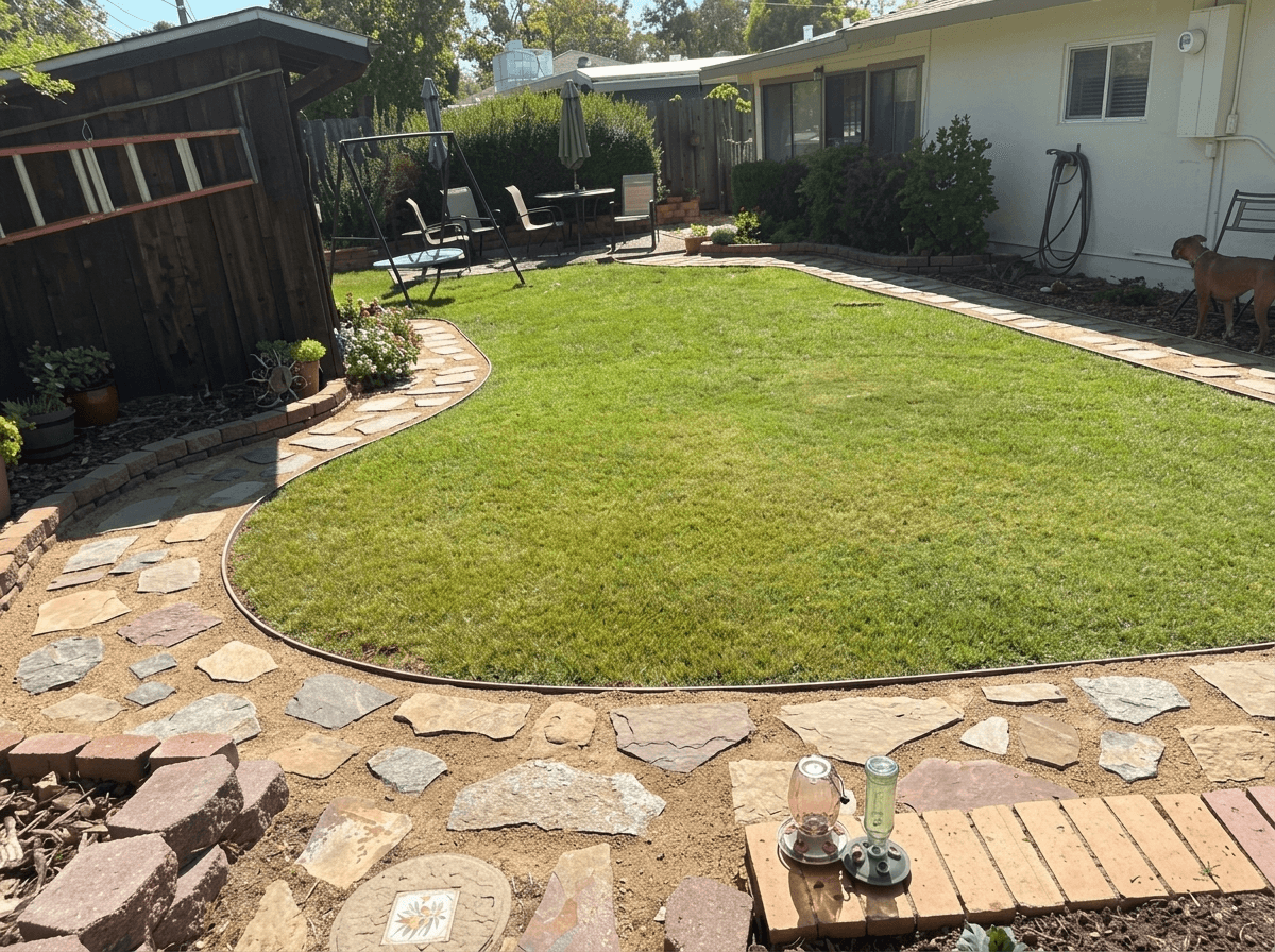 Yard design in no_style style — photo by GenRoom AI