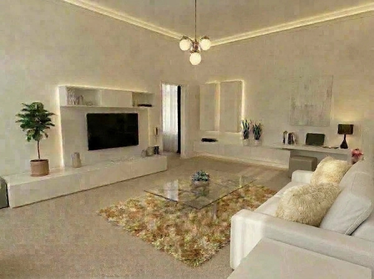 Interior design in Minimalism style — Living Room by GenRoom AI