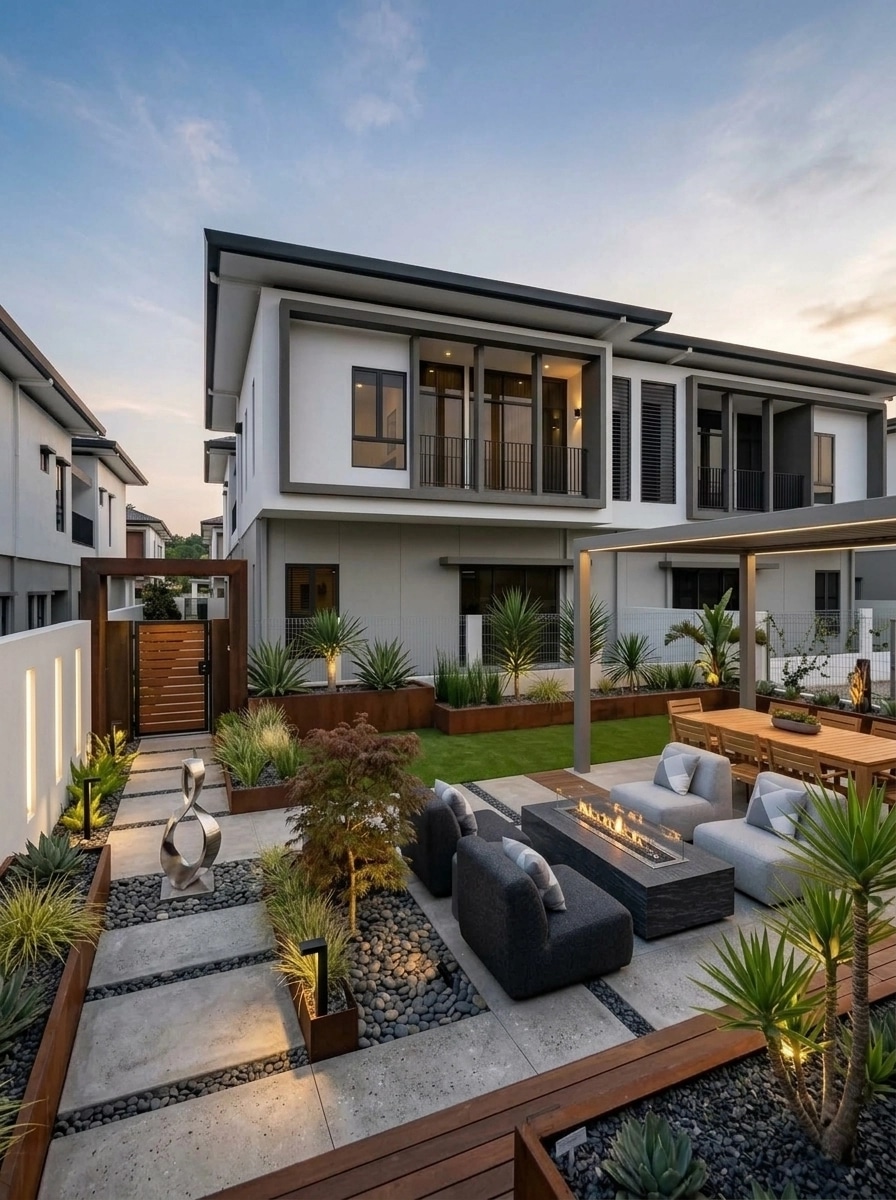 Landscape design in Contemporary Yard style — Yard by GenRoom AI