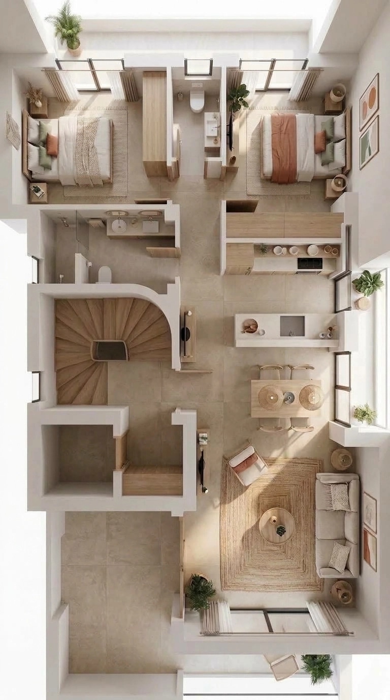 Scandinavian Living Room design — interior photo by GenRoom AI