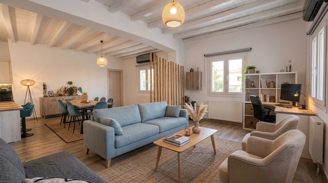 Scandinavian Living Room design — interior photo by GenRoom AI