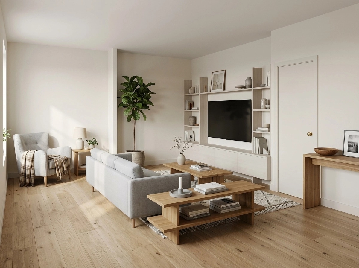 Scandinavian Living Room design — interior photo by GenRoom AI