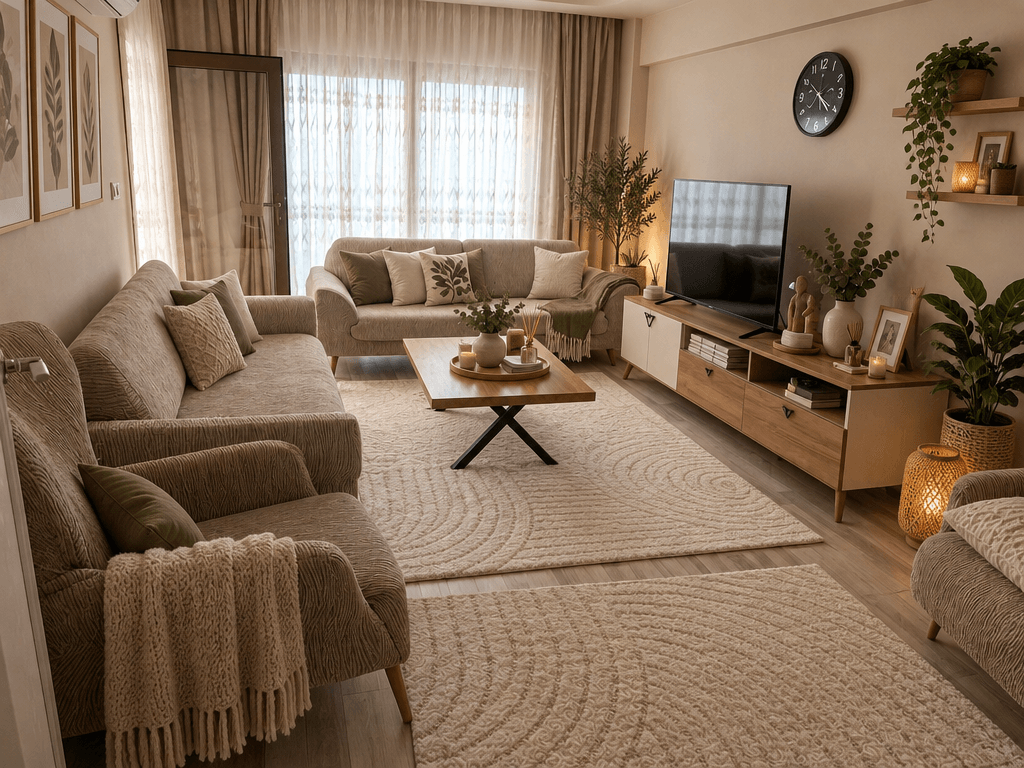 Scandinavian Living Room design — interior photo by GenRoom AI