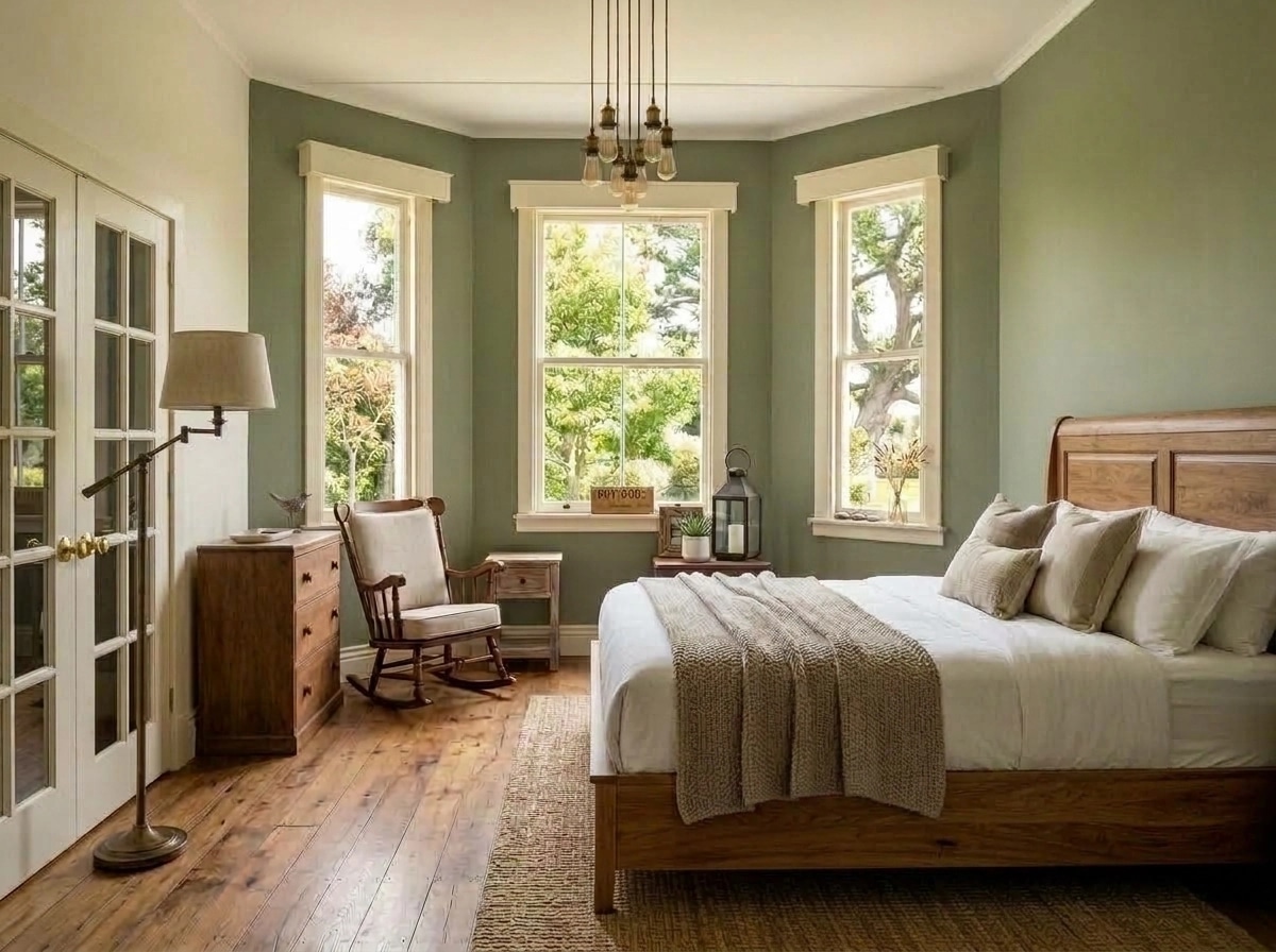 Interior design in Modern Farmhouse style — Bedroom by GenRoom AI