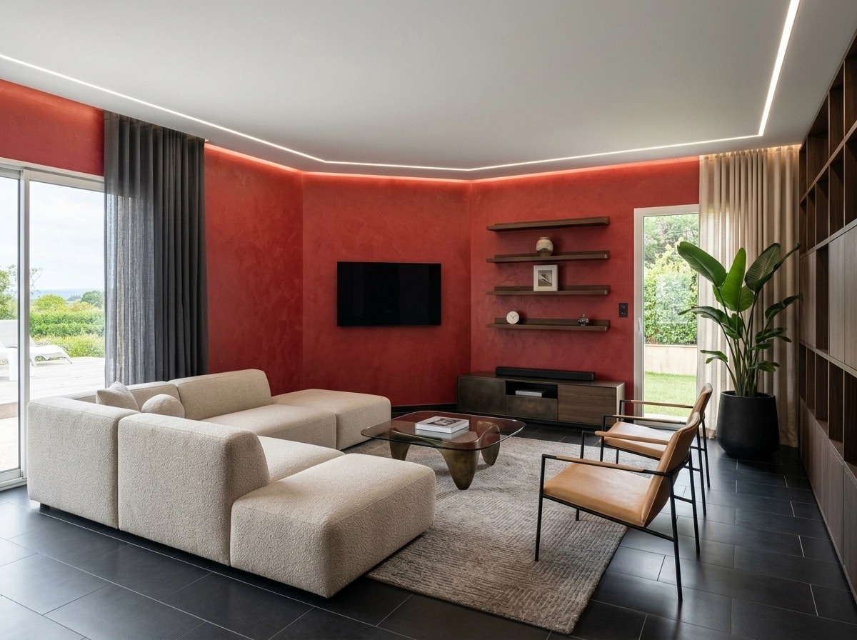 Minimalism Living Room design — interior photo by GenRoom AI