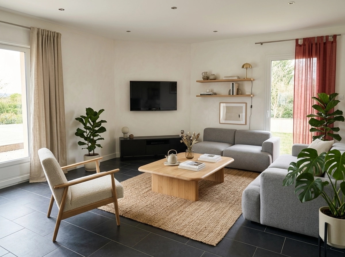 Scandinavian Living Room design — interior photo by GenRoom AI
