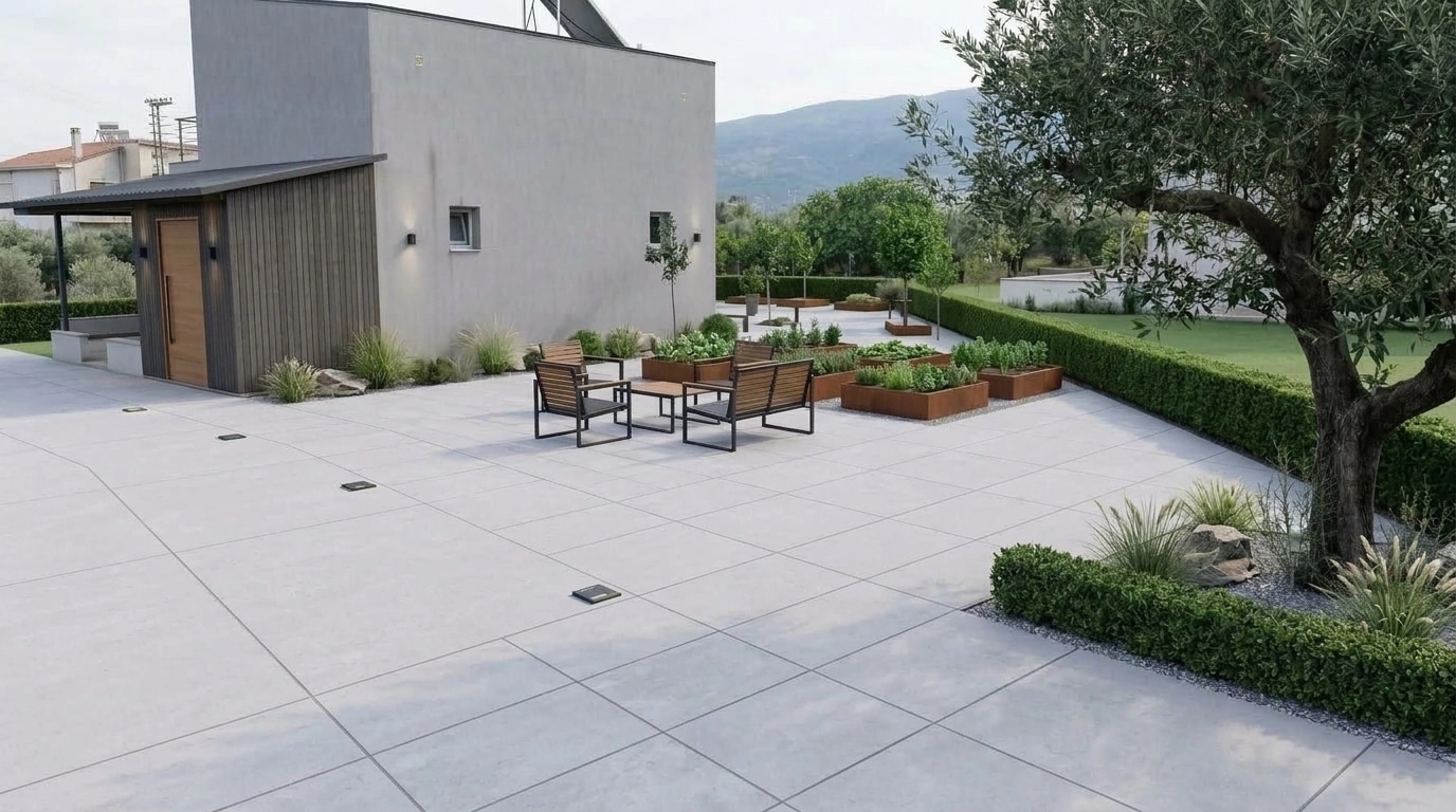 Landscape design in Minimalist Yard style — Yard by GenRoom AI
