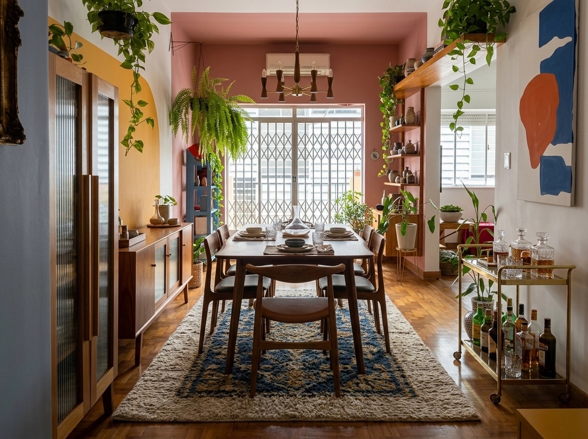 Design d'intérieur en style Mid-Century Modern — dining_room par GenRoom AI