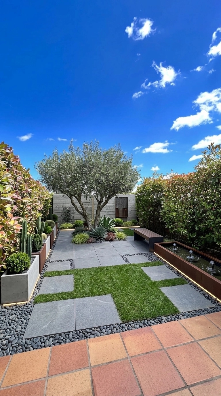 Landscape design in Contemporary Yard style — Yard by GenRoom AI