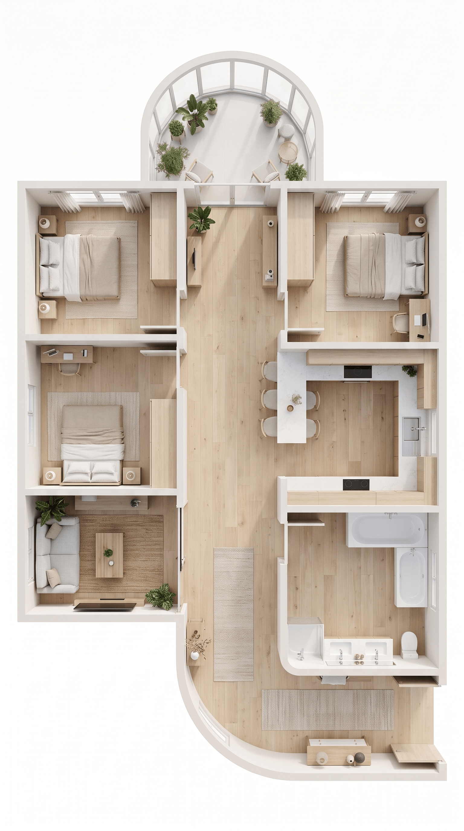 Interior design in Scandinavian style — Living Room by GenRoom AI
