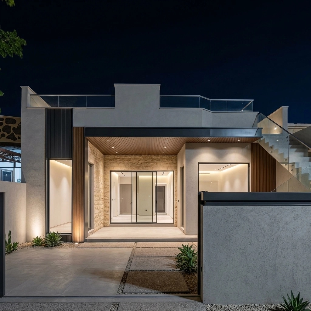 Contemporary Facade Facade design — facade photo by GenRoom AI