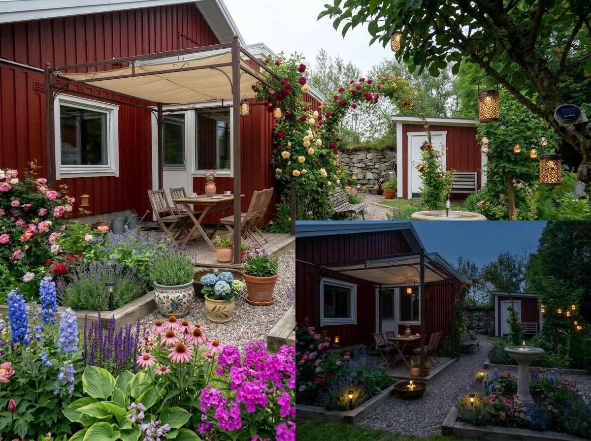 Country Rustic Garden Jardim design — yard photo by GenRoom AI