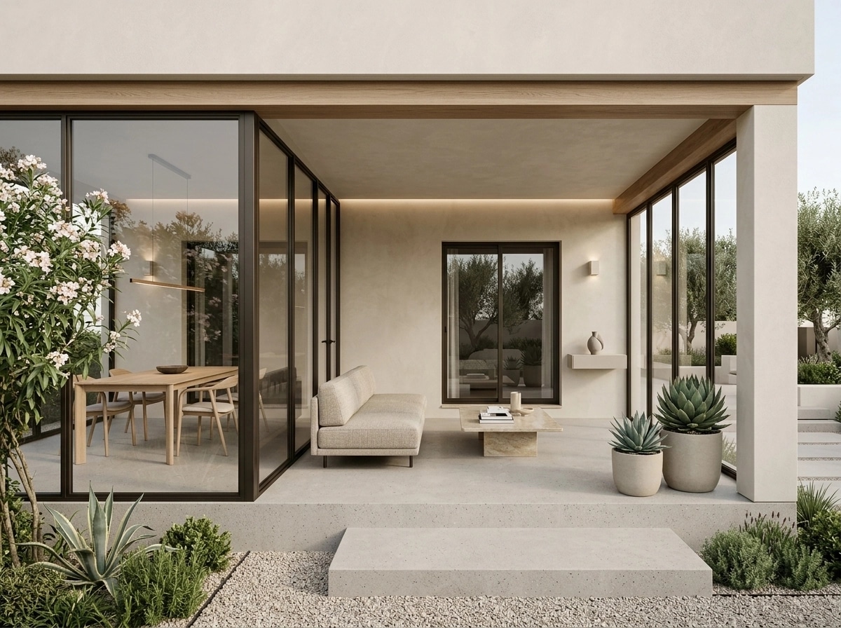 Interior design in Minimalism style — terrace by GenRoom AI