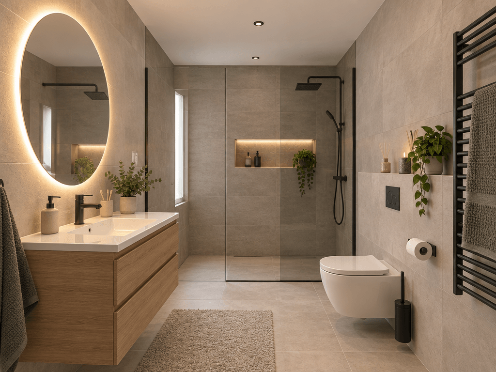 Bathroom interior in no_style style — photo by GenRoom AI