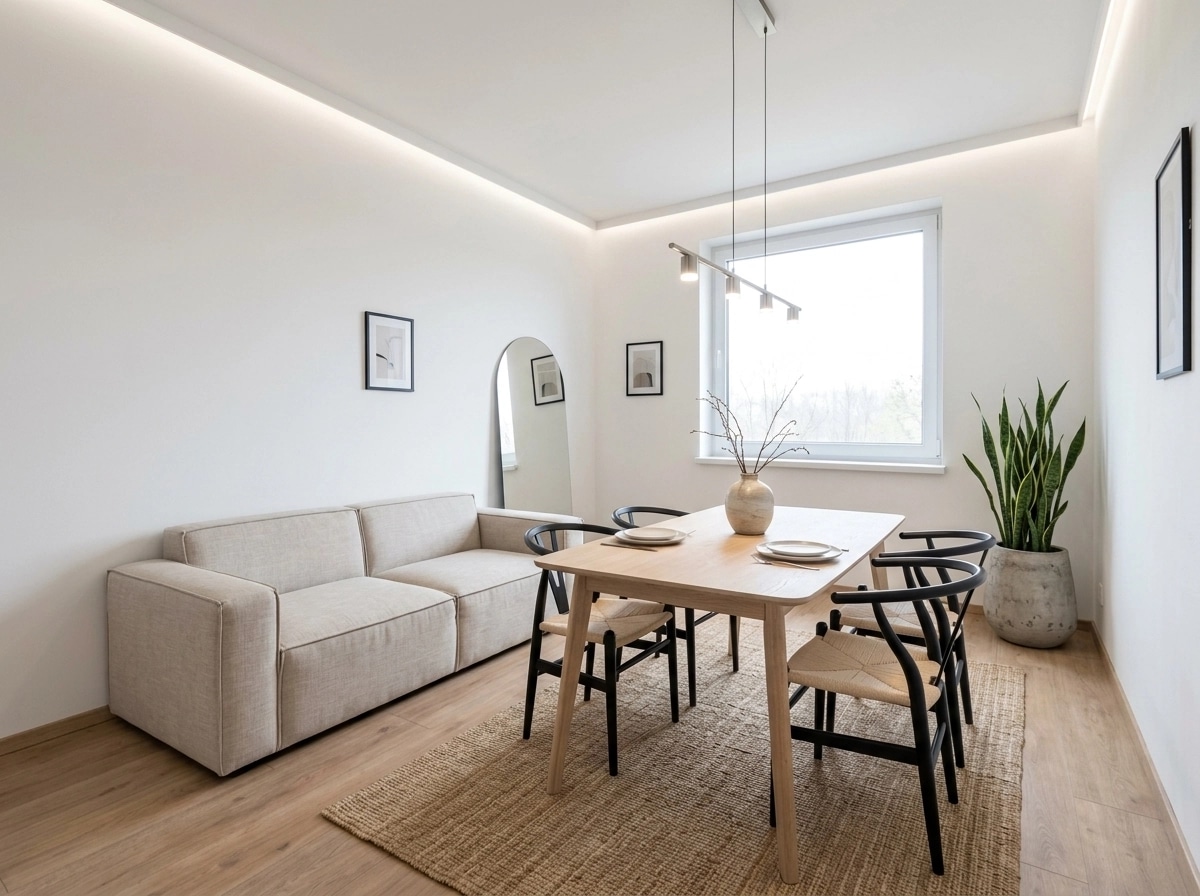 Interior design in Minimalism style — dining_room by GenRoom AI
