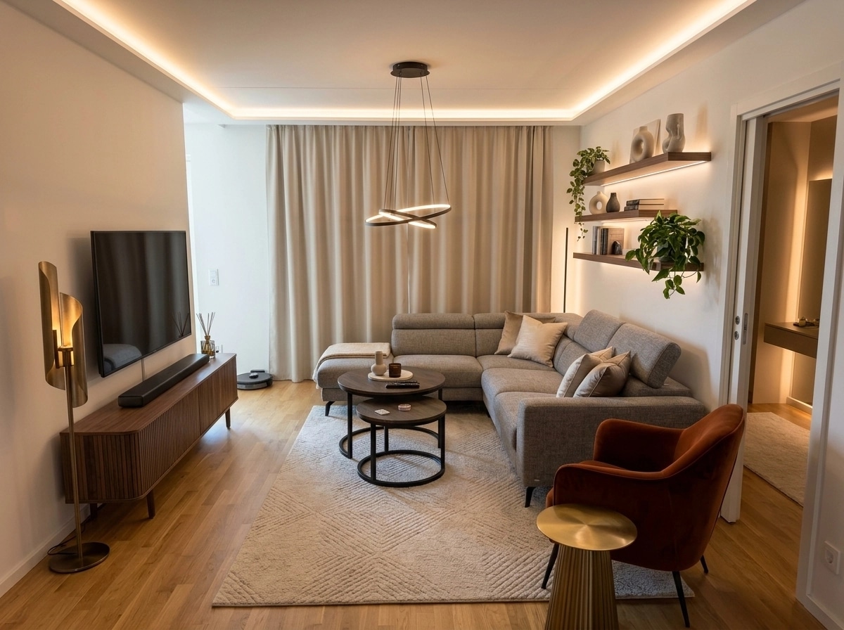 Interior design in Contemporary style — Living Room by GenRoom AI