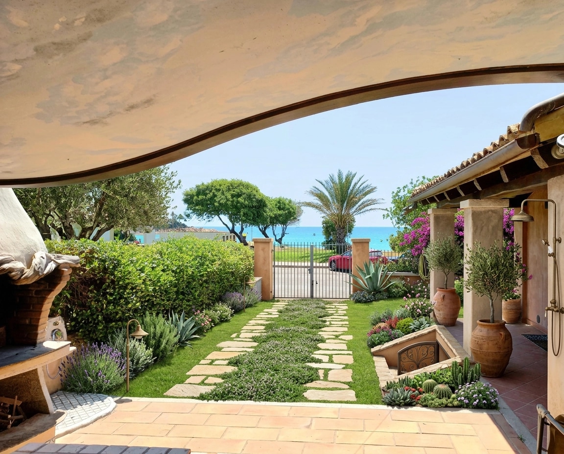 Mediterranean Yard Аула design — yard photo by GenRoom AI