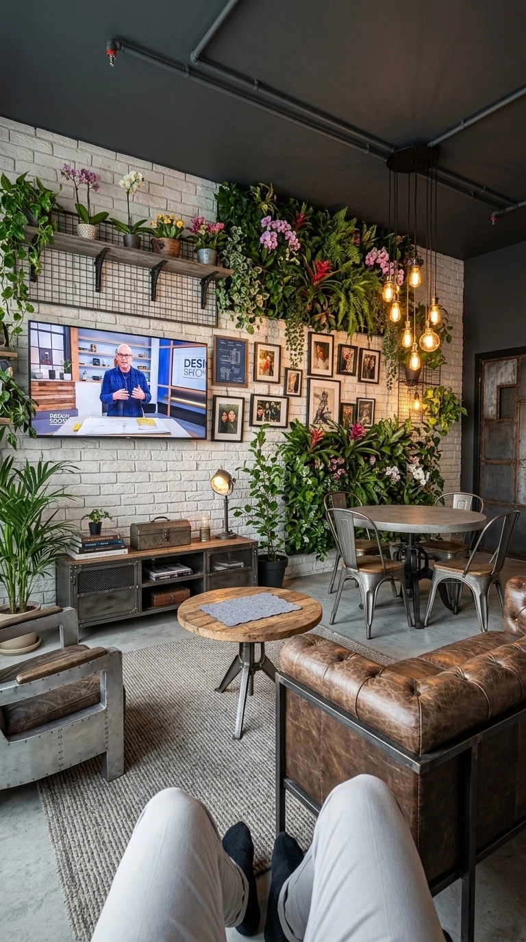 Interior design in Loft / Industrial style — Living Room by GenRoom AI