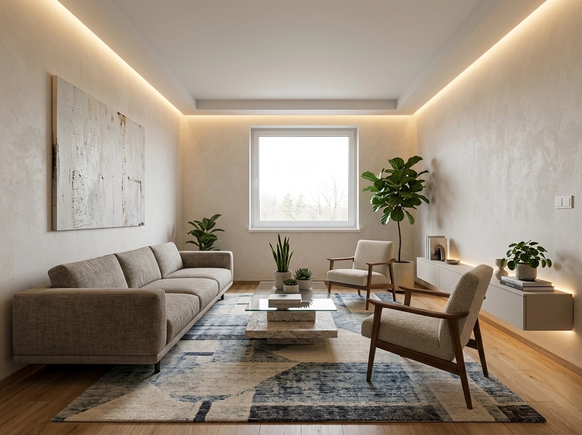 Interior design in Contemporary style — Living Room by GenRoom AI