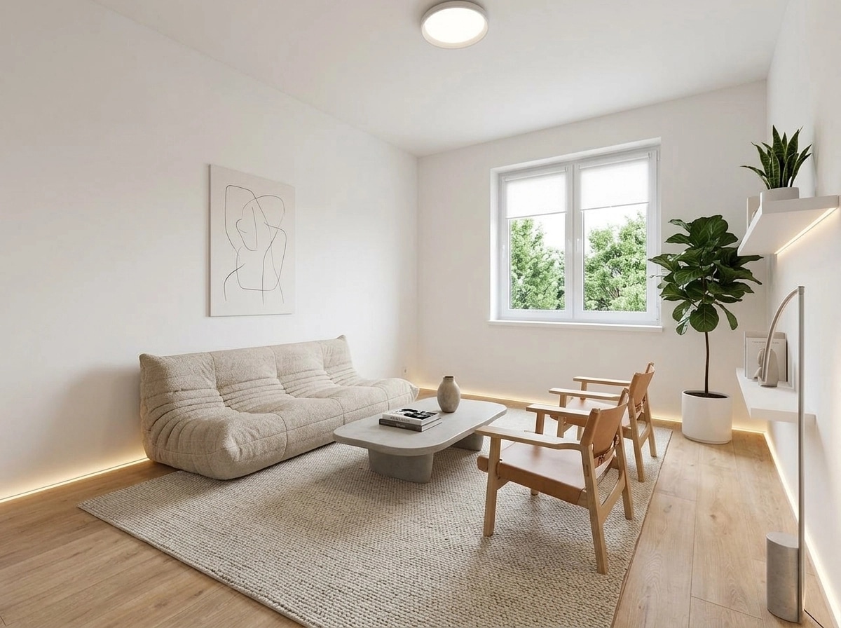 Minimalism Living Room design — interior photo by GenRoom AI