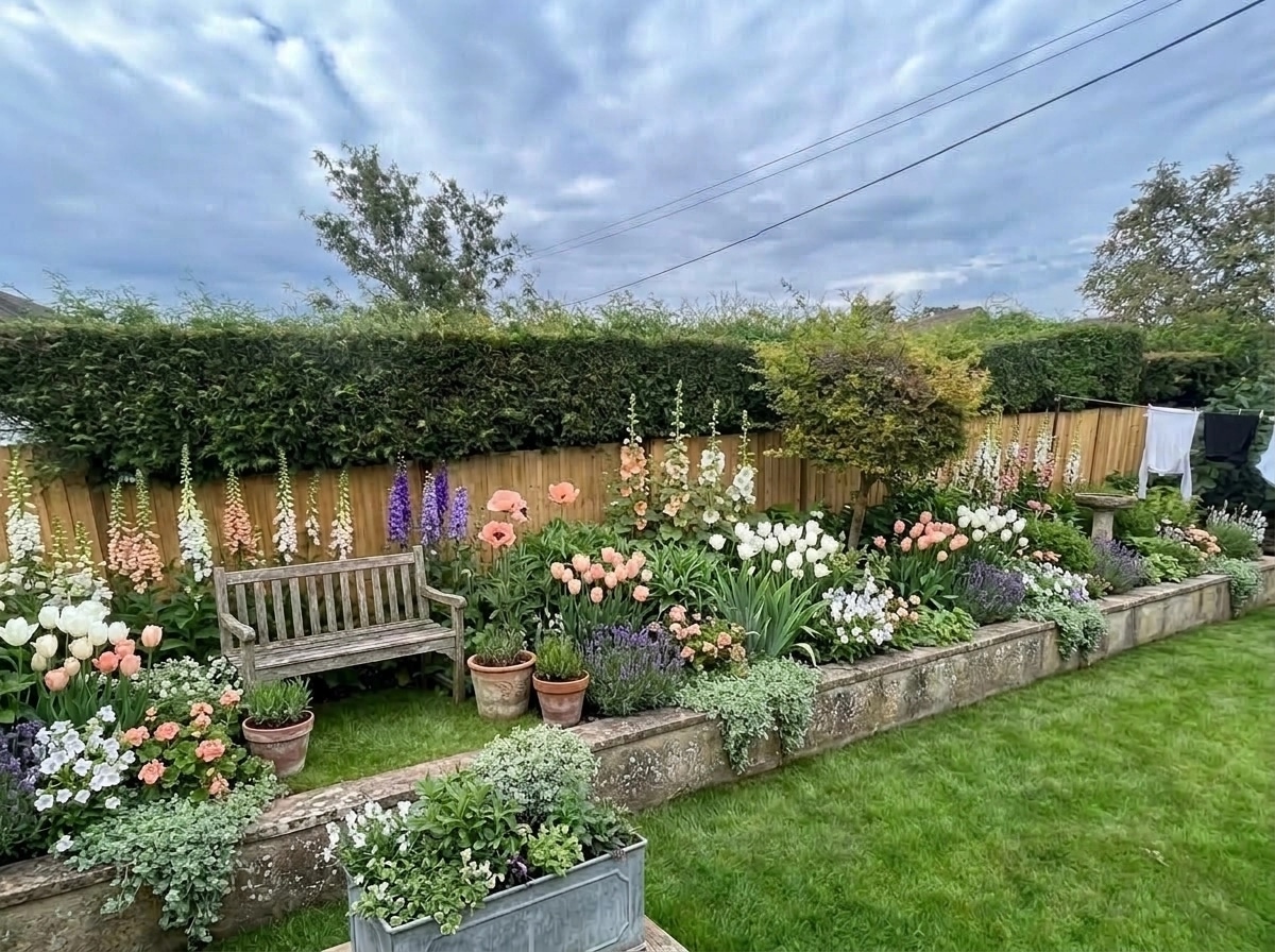 Landscape design in English Cottage Garden style — Yard by GenRoom AI