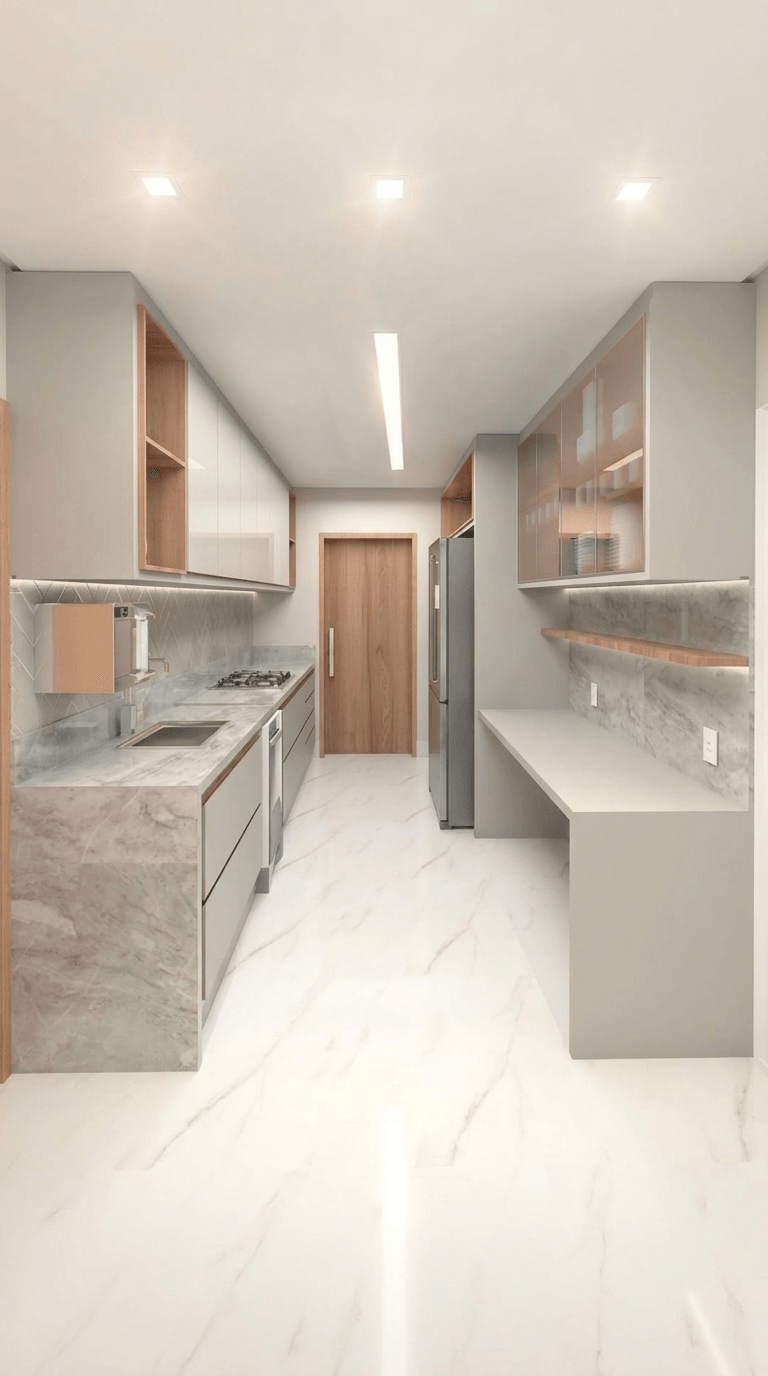 Minimalism Kitchen design — interior photo by GenRoom AI