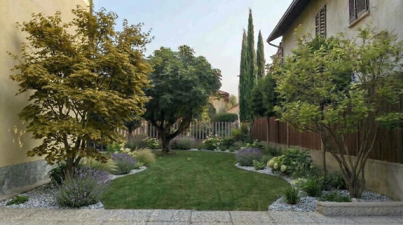 Yard design in no_style style — photo by GenRoom AI