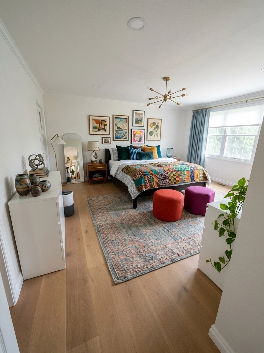 Interior design in Eclectic style — Bedroom by GenRoom AI