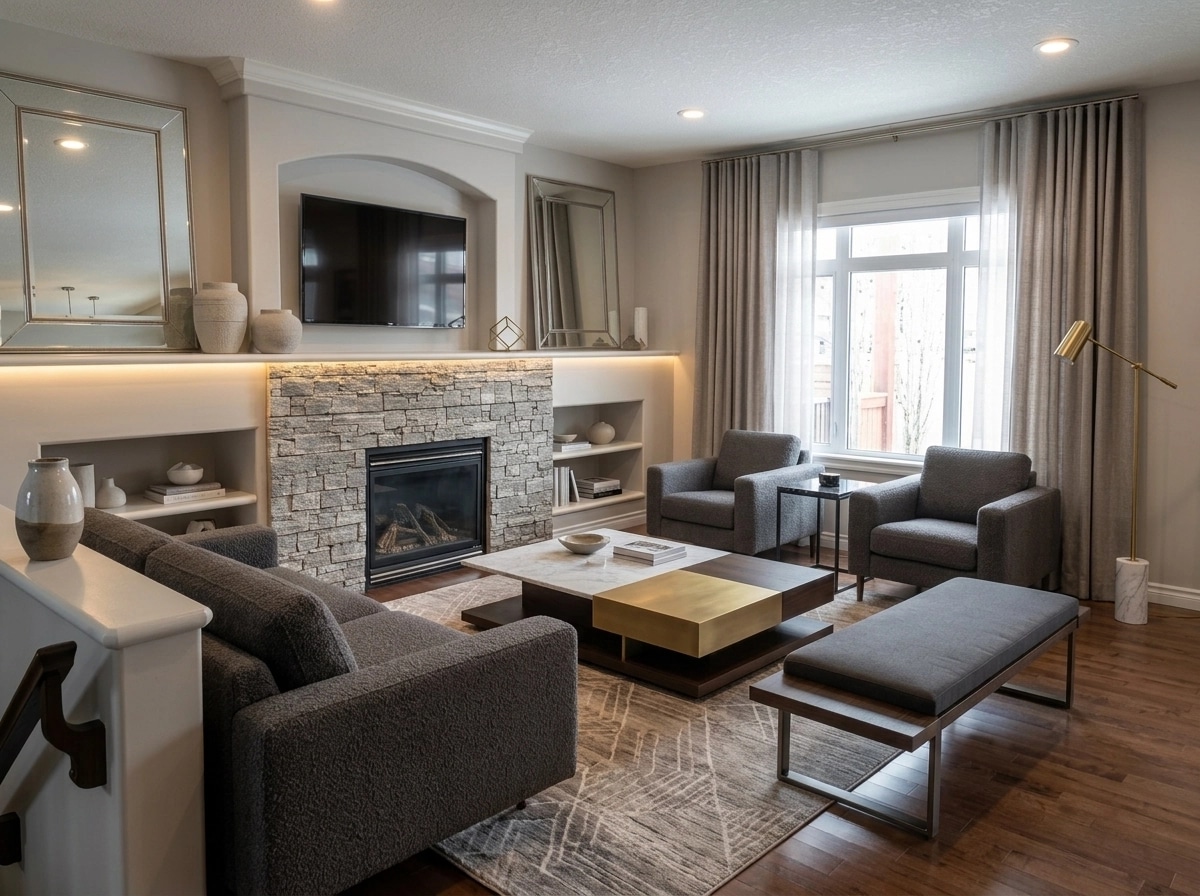 Interior design in Contemporary style — Living Room by GenRoom AI