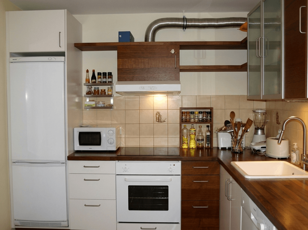 Kitchen interior in Scandinavian style — photo by GenRoom AI