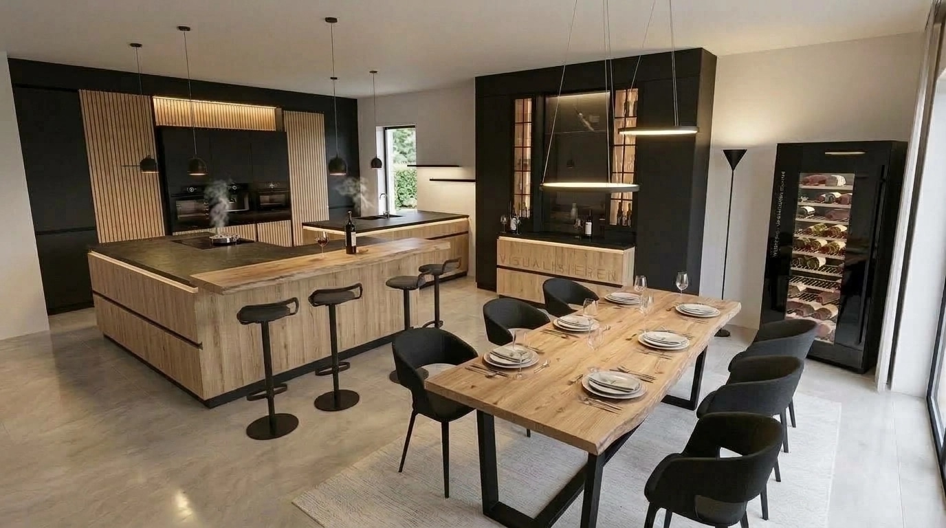 Kitchen interior in no_style style — photo by GenRoom AI