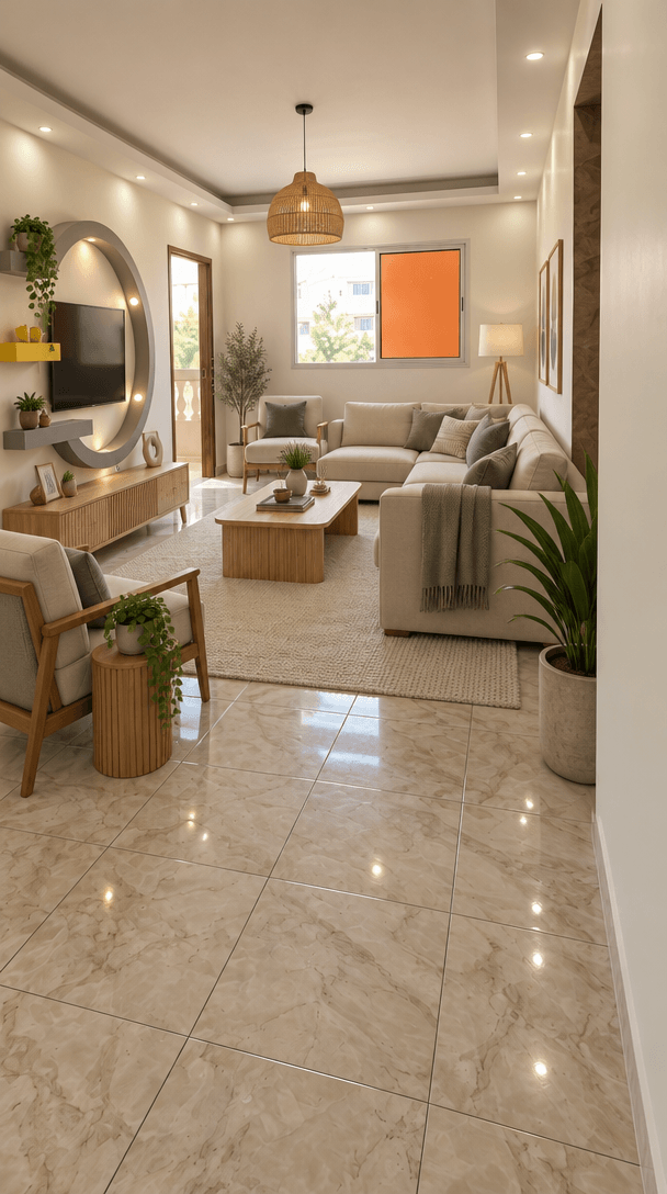 Interior design in Scandinavian style — Living Room by GenRoom AI