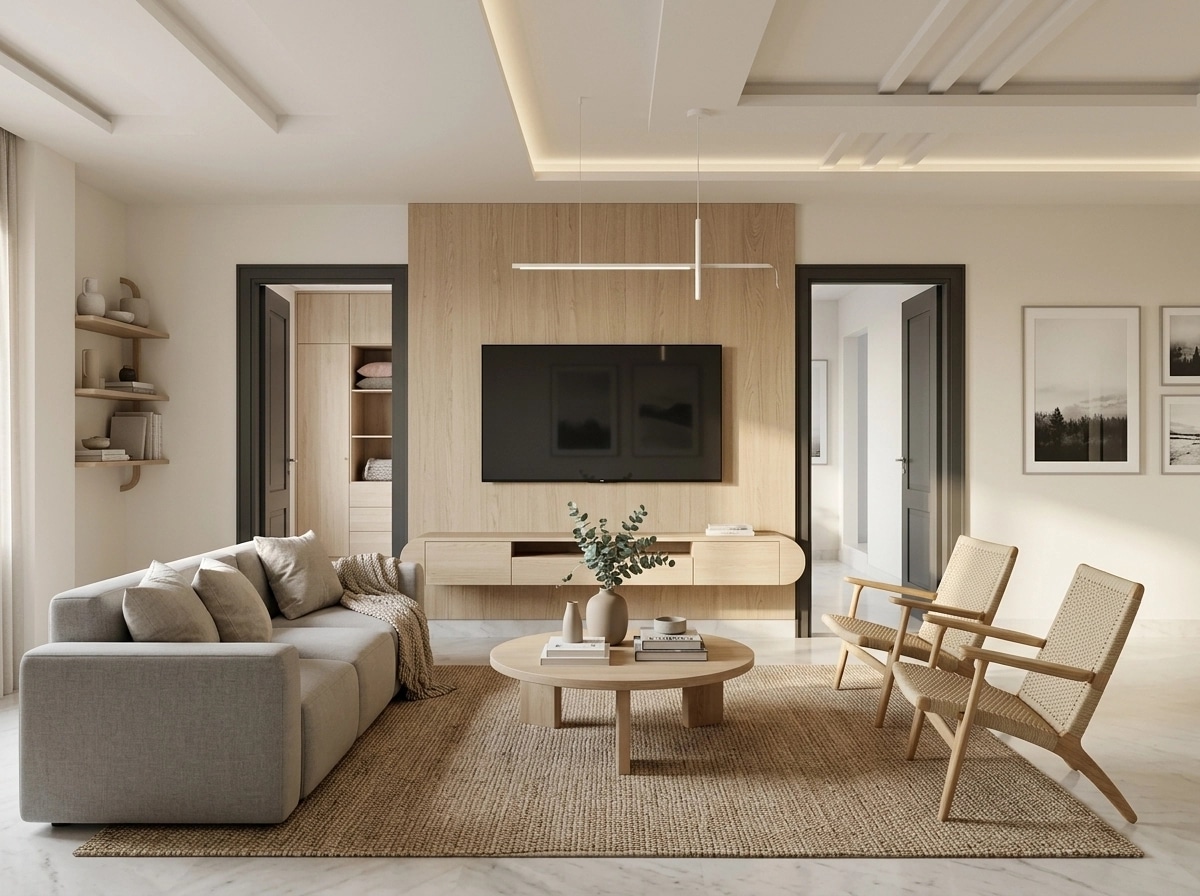 Interior design in Scandinavian style — Living Room by GenRoom AI
