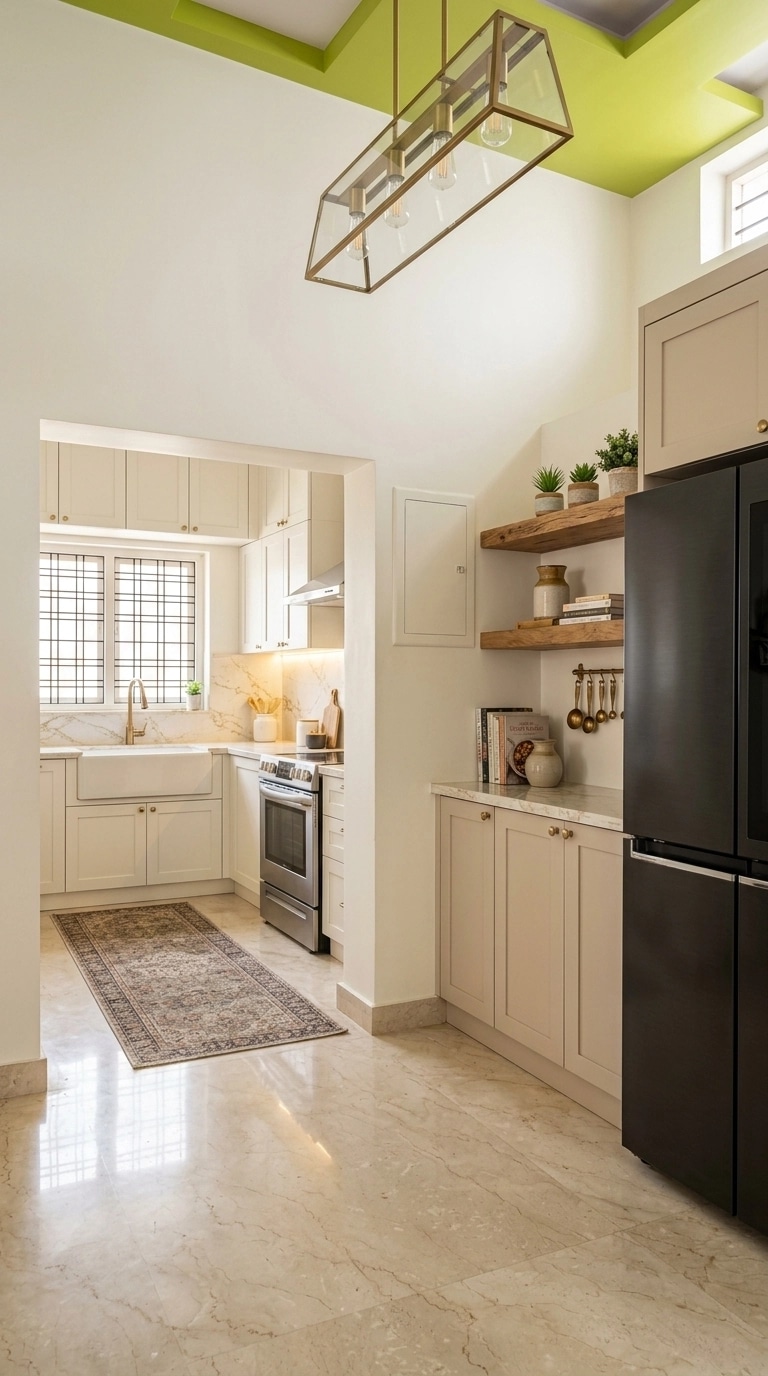 Kitchen interior in Modern Farmhouse style — photo by GenRoom AI