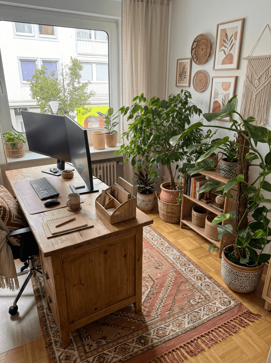 Interior design in Bohemian style — Office by GenRoom AI