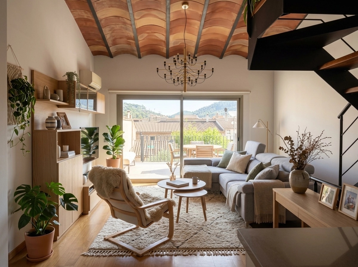 Interior design in Scandinavian style — Living Room by GenRoom AI