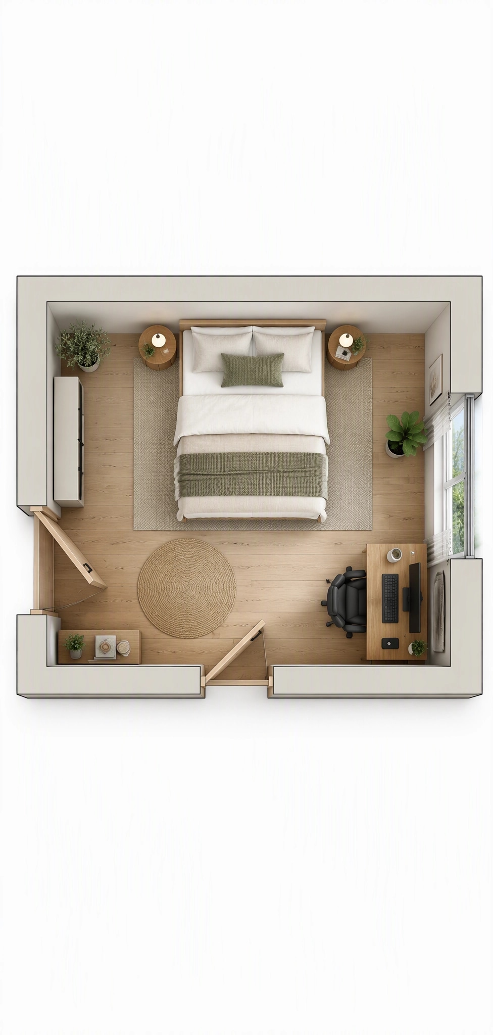 Interior design in Minimalism style — Living Room by GenRoom AI