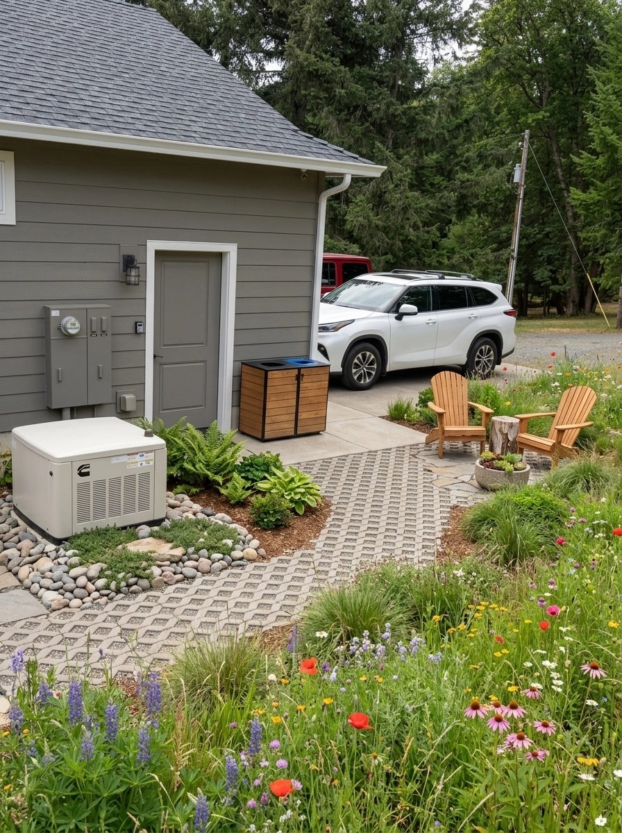 Landscape design in Eco Natural Garden style — Yard by GenRoom AI
