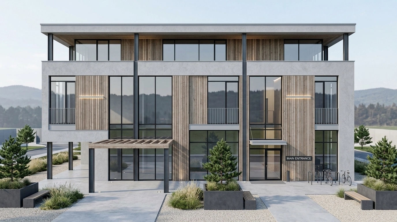 Scandinavian Facade Facade design — facade photo by GenRoom AI