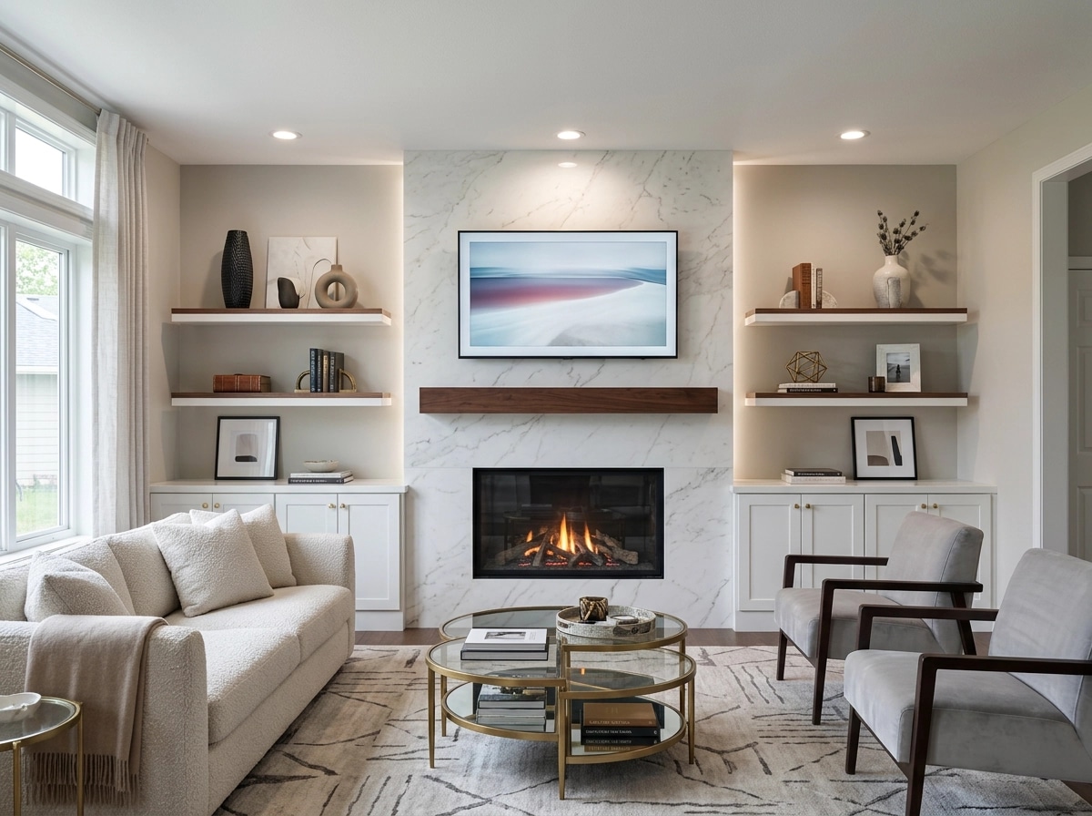 Interior design in Contemporary style — Living Room by GenRoom AI