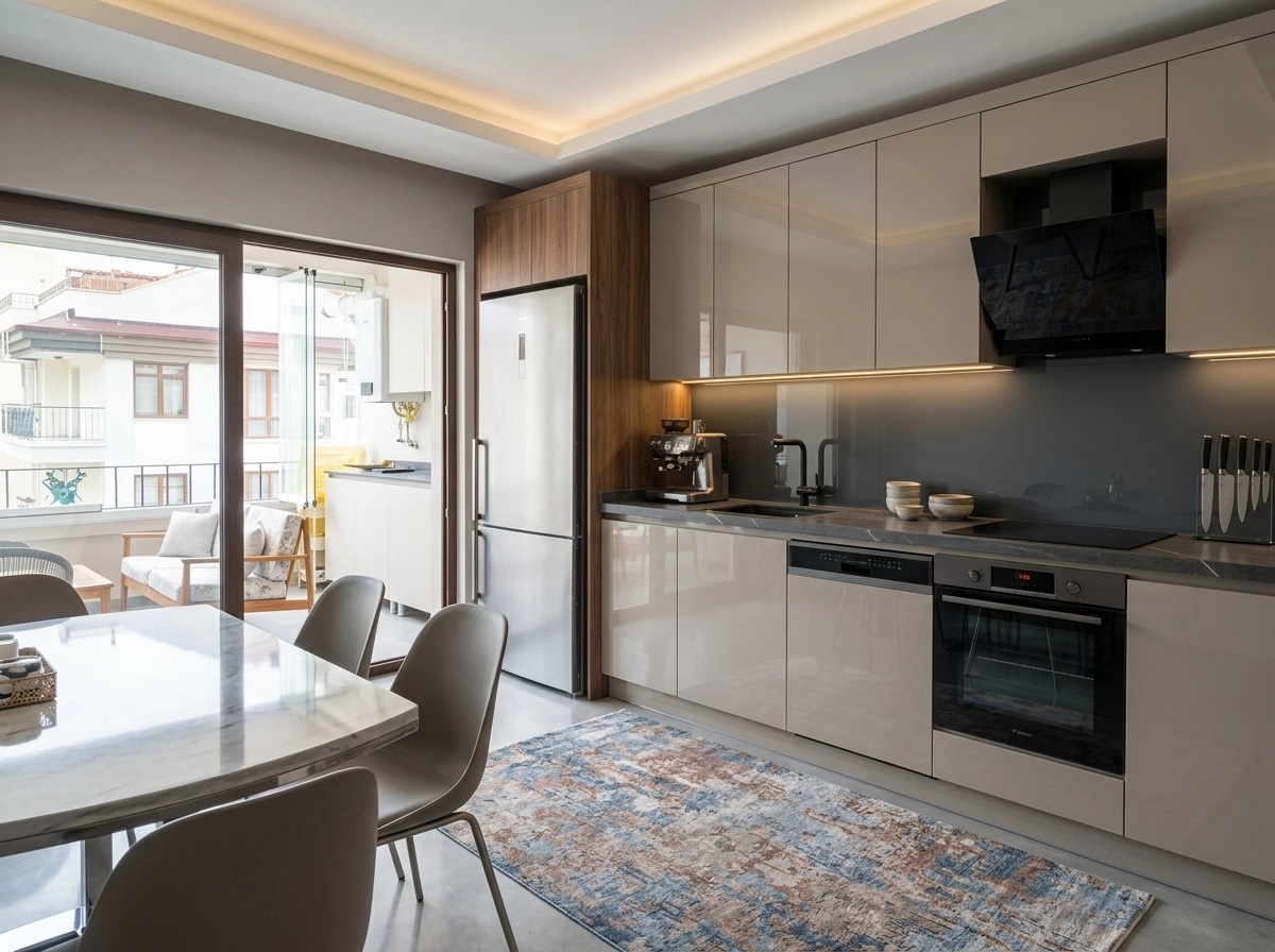 Kitchen interior in Contemporary style — photo by GenRoom AI