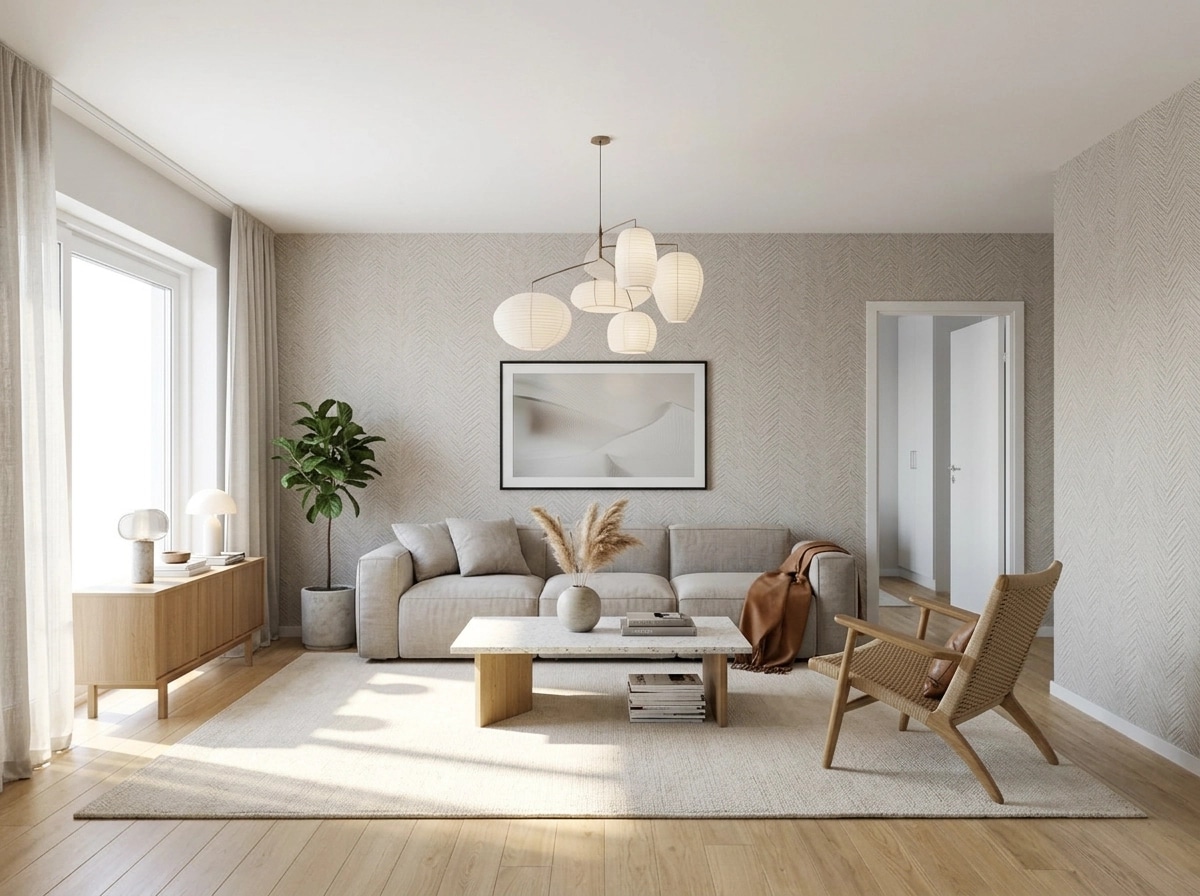 Scandinavian Living Room design — interior photo by GenRoom AI