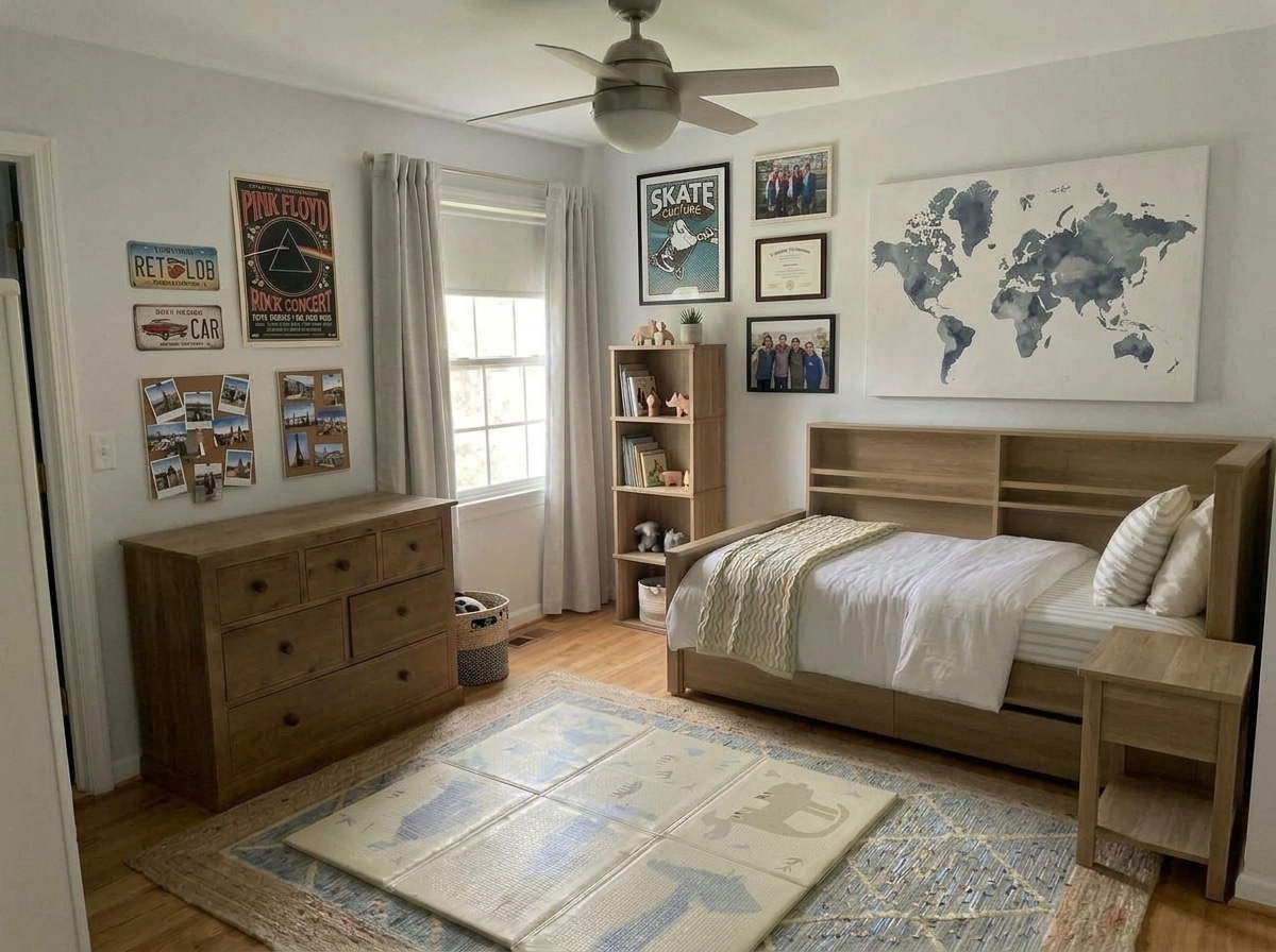 Interior design in Scandinavian style — Kids Room by GenRoom AI