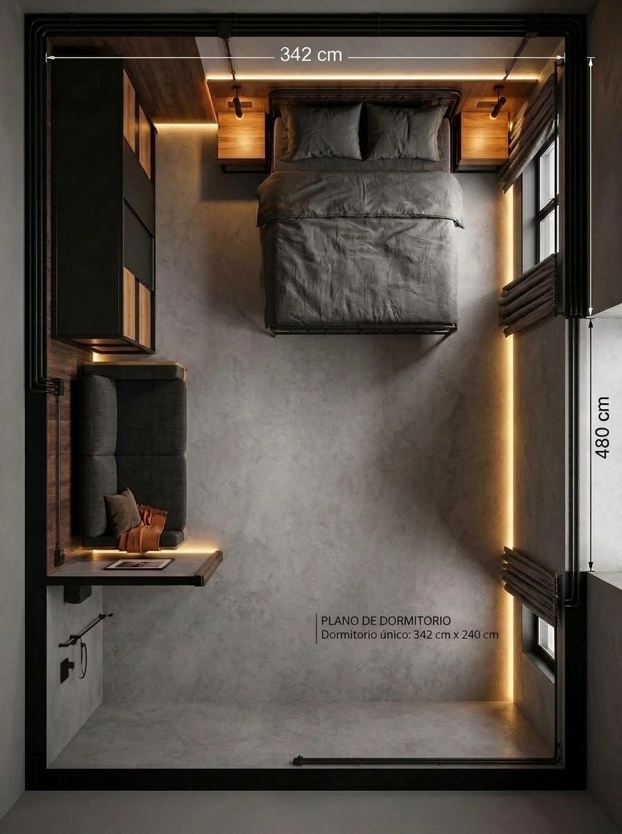 Interior design in Blacktec style — Living Room by GenRoom AI