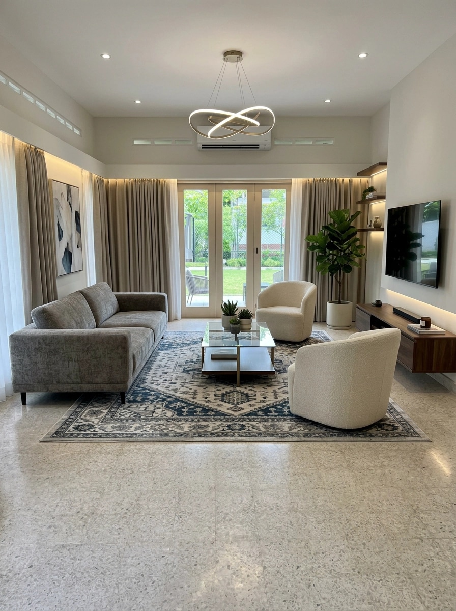 Interior design in Contemporary style — Living Room by GenRoom AI