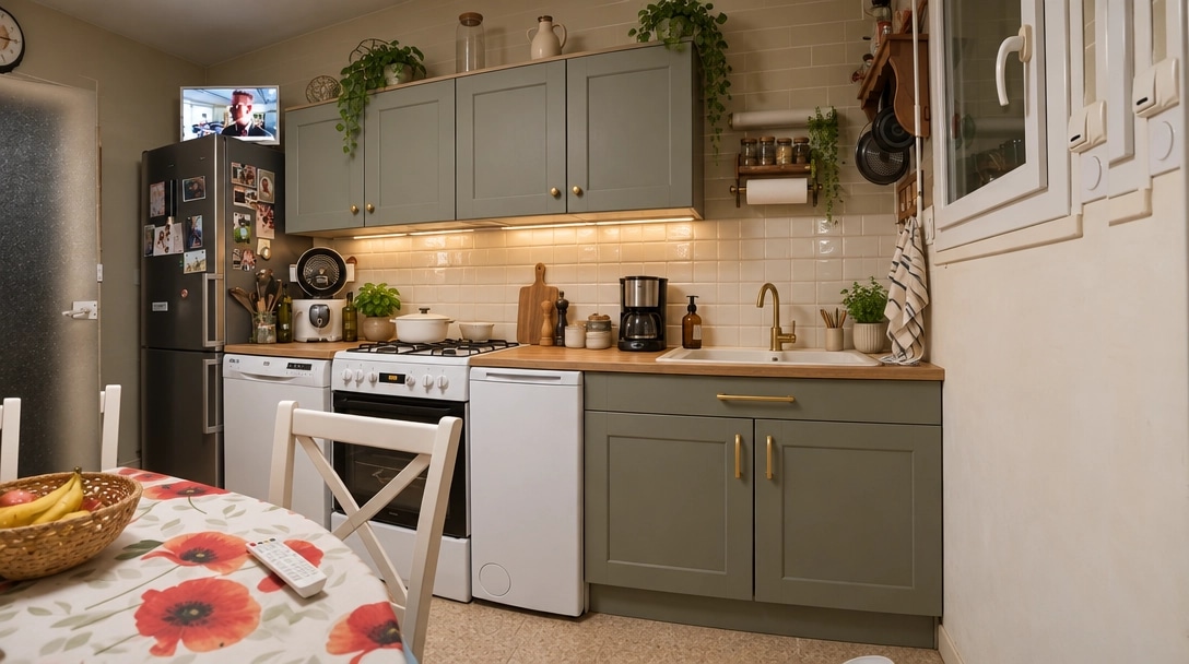 Interior design in French Parisian style — Kitchen by GenRoom AI