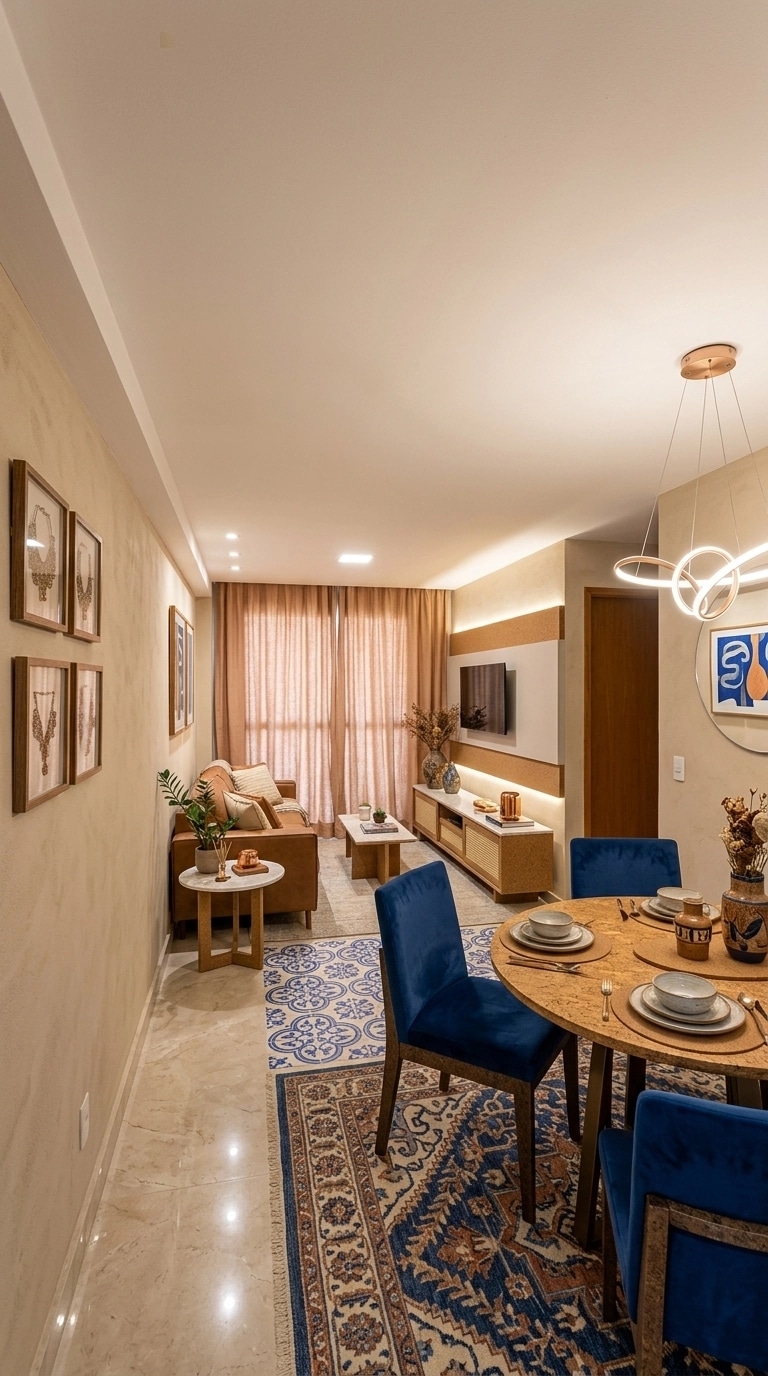 Interior design in Portuguese Modern style — Living Room by GenRoom AI