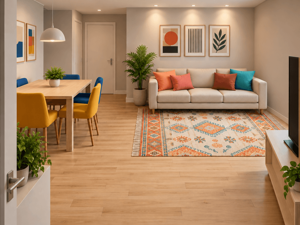 Interior design in Minimalism style — Living Room by GenRoom AI